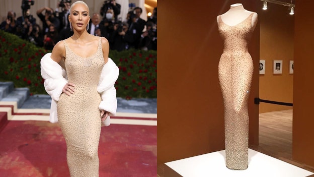 Kim Kardashian dons Marilyn Monroe’s ‘Happy Birthday Mr. President’ gown to 2022 Met Gala