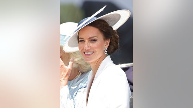 Kate Middleton wears Princess Diana's earrings during Trooping the Colour parade