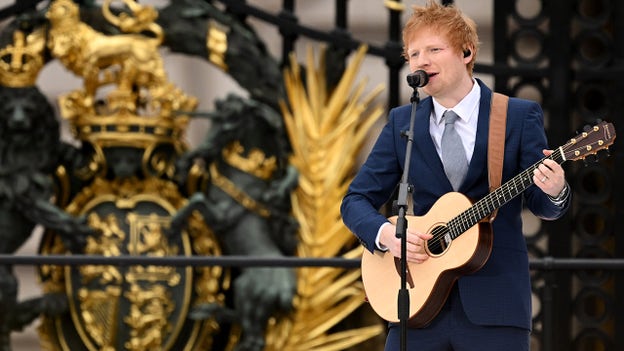 Ed Sheeran performs at Queen Elizabeth's Platinum Jubilee celebration