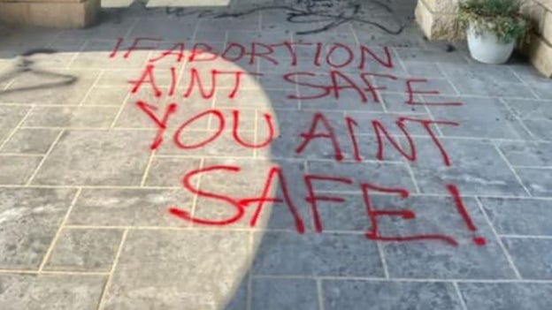 Vandals target Virginia pro-life center with menacing graffiti: ‘You ain't safe’