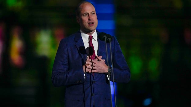Prince William honors his grandmother, talks about planet preservation