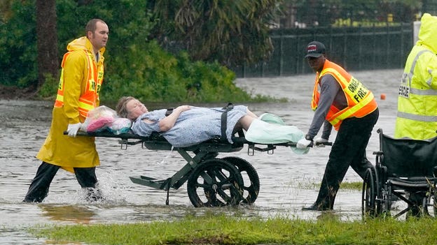 Florida senior living facility evacuated due to rising flood waters