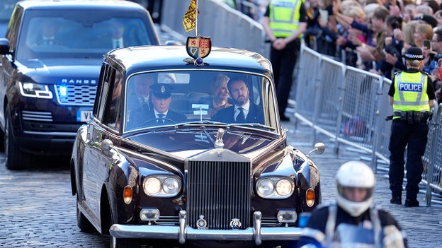 King Charles III and the Queen Consort greeted by Scottish crowds