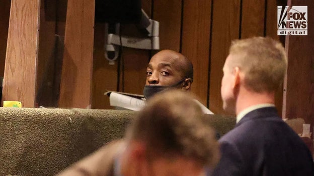 Photo shows Mario Abston, brother of Cleotha Henderson, in court Thursday