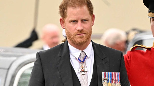 Prince Harry arrives at Westminster Abbey