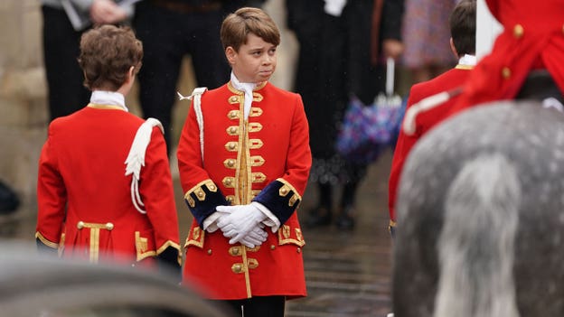 King Charles' grandchildren steal the show at coronation