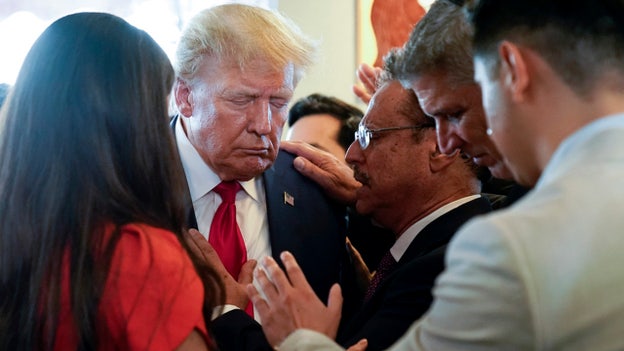 Trump supporters pray with former president at Miami cafe following arraignment