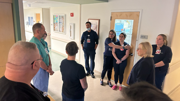 Maine Gov. Mills visits hospital to thank medical professionals, reveals she lost friend in shooting