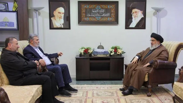 Hamas, Hezbollah leaders meet in Beirut to plot war against Israel: photo