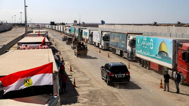 Second convoy of aid has entered Gaza, Egyptian media says