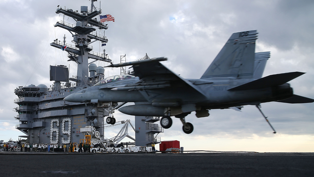 USS Eisenhower carrier strike group to join USS Ford group in Mediterranean as show of force