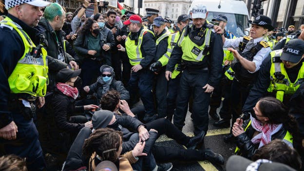 Israel-Hamas war: UK police arrest 29 anti-Israel protesters for 'racial hatred', other offenses