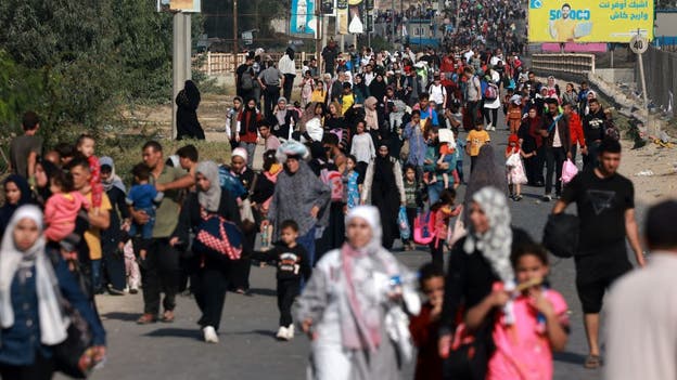 15,000 Gazans flee south in a single day as Israel cracks down on Hamas in Gaza city