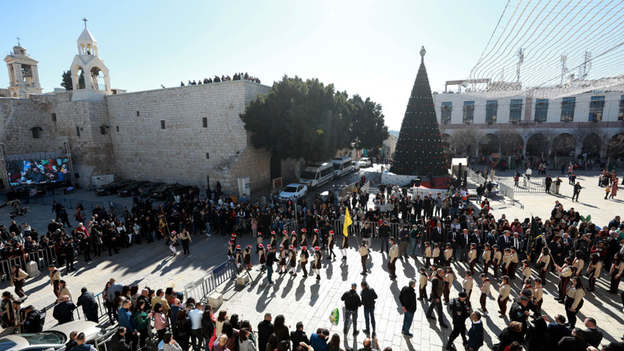 Birthplace of Jesus dismantling all Christmas decorations 'in solidarity with our people in Gaza'