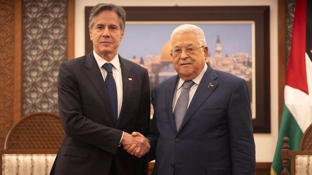 Blinken, Abbas discuss efforts to 'accelerate the delivery of humanitarian assistance to Gaza'