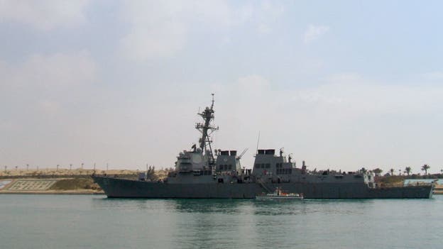 Israel-Hamas war: U.S. Navy says Houthis fired 2 ballistic missiles toward Israel-linked ship