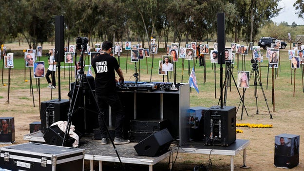 DJs hold memorial concert for victims at site of Oct. 7 music festival attack