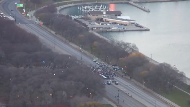 Pro-Palestinian protesters in Chicago shut down eight-lane highway during demonstration
