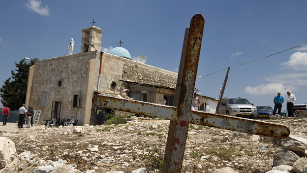 Ancient church in uninhabited Israeli village struck by missile, IDF reports