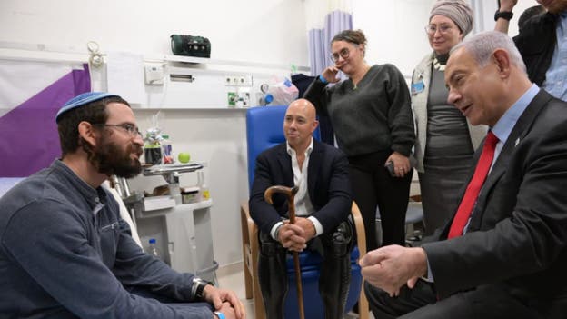 Guerra entre Israel y Hamás: PM Netanyahu y el diputado Brian Mast visitan a soldados heridos de las FDI