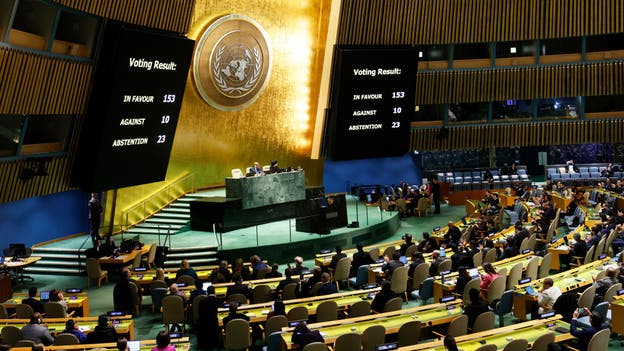 Israel responds after UN overwhelmingly votes for humanitarian cease-fire: 'A gift to Hamas'