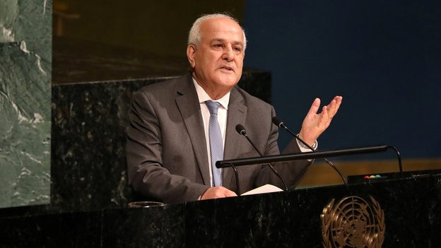 Palestinian Authority rep to the UN calls resolution vote ‘step in right direction’