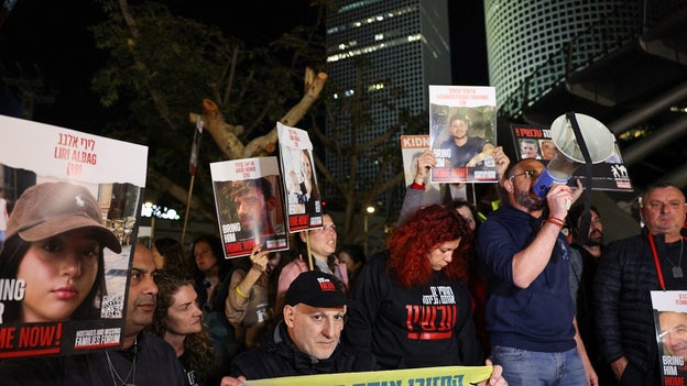 Israeli protesters march in Tel Aviv to call for government to secure release of hostages: report