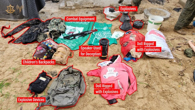 IDF foils Hamas ambush that used dolls, children’s backpacks and speakers playing crying noises