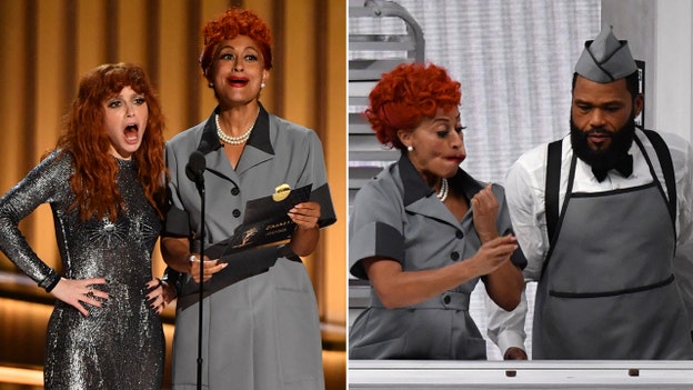 Tracee Ellis Ross, Natasha Lyonne recreate iconic 'I Love Lucy' conveyor belt scene at Emmys