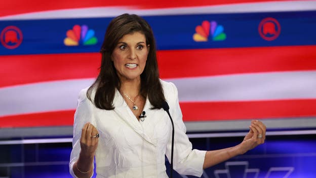 Nikki Haley cancela el acto del caucus de Iowa después de que una ventisca inmovilizara su avión en Des Moines