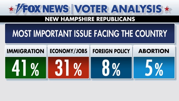 Fox News Voter Analysis: Immigration tops list of most important issues for NH Republicans