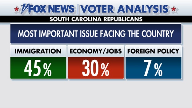 Fox News Voter Analysis: Immigration is a top issue for South Carolina Republicans