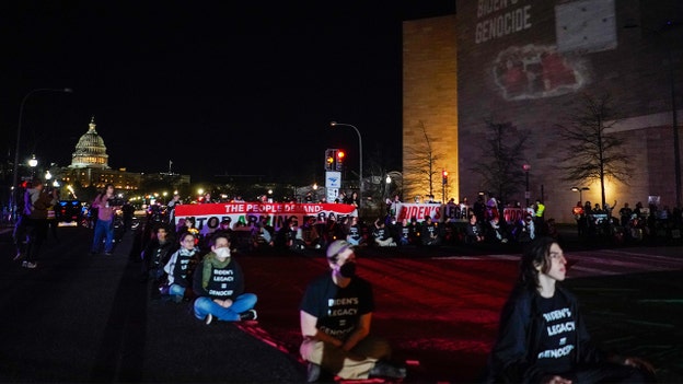 Pro-Palestine protesters attempt to disrupt SOTU near Capitol