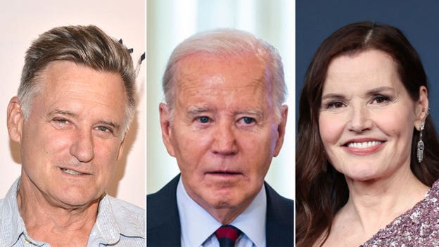 Biden ripped for video posted to X with actors Morgan Freeman, Bill Pullman, Geena Davis and more