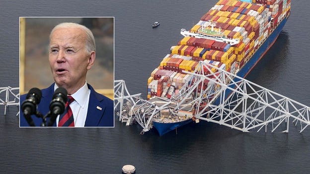 Biden says he traveled over vehicle-only Francis Scott Key Bridge, commuting by train or car