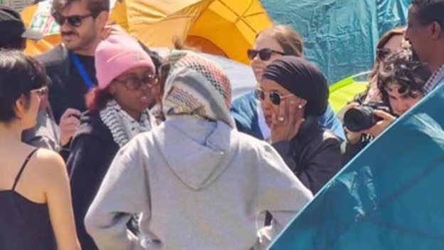 Ilhan Omar spotted on Columbia University campus with daughter after her suspension