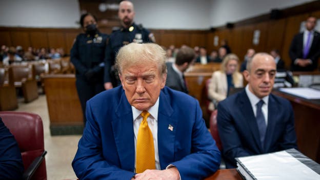 Trump insists he wasn't sleeping in court, just closed his 'beautiful blue eyes'