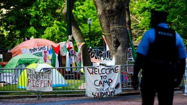 El presidente de la Universidad de Pensilvania dice que la acampada antiisraelí hace que el campus sea "menos seguro