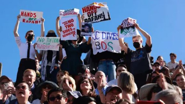 Hundreds of anti-Israel agitators disrupt UC Berkeley's commencement ceremony