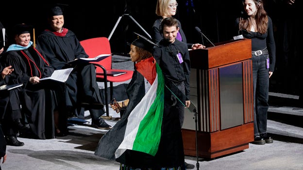 Emerson College criticizes anti-Israel protesters who disrupted graduation ceremony