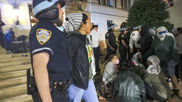 NY DA Bragg probes police gunshot in Columbia University anti-Israel agitator response