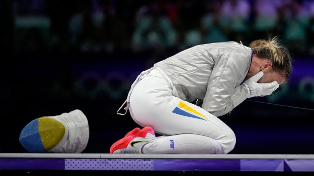 Fencer Olga Kharlan earns Ukraine's first medal of Paris Olympics
