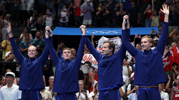 Team USA snags another silver medal in men’s 4x200m freestyle relay