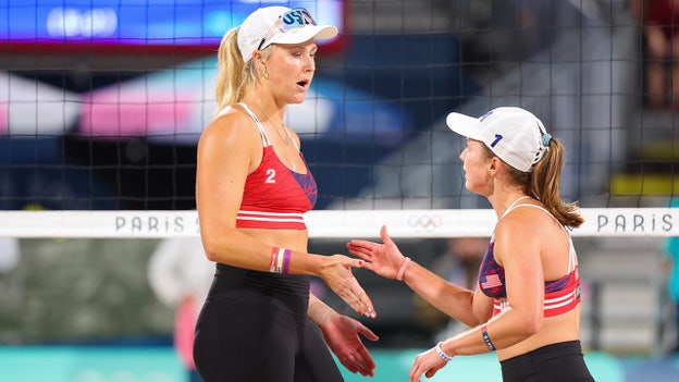 El dúo de voley playa Kristen Nuss-Taryn Kloth domina a los australianos en el partido preliminar del Grupo B