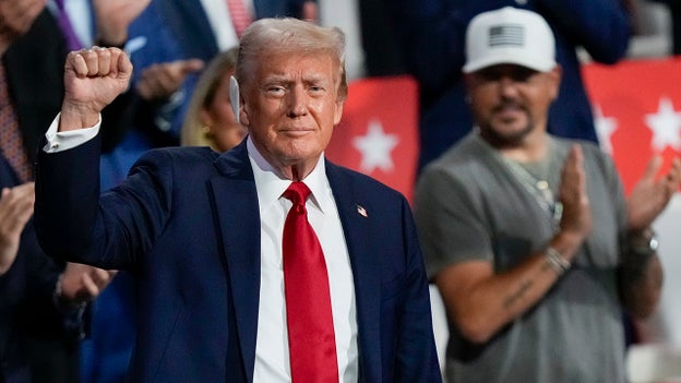 Trump arrives for night four of GOP convention