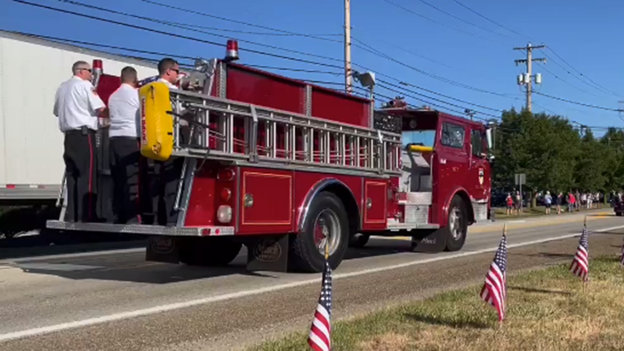 Funeral procession underway for Corey Comperatore