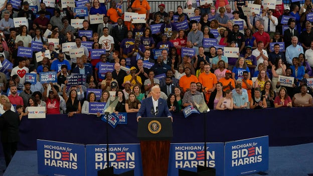 El acto de campaña de Biden en Michigan reduce la posibilidad de que abandone