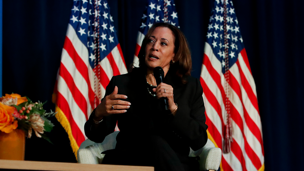 Kamala Harris reassures Democratic Party donors that there's nothing to worry about