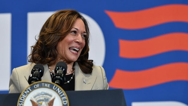 Harris remains on campaign trail as Biden recovers from COVID, calls continue for him to step down