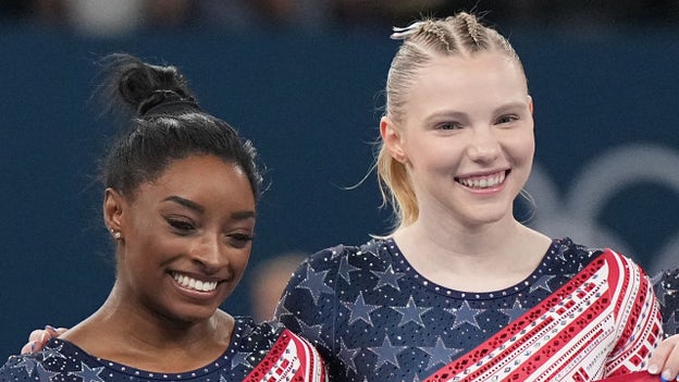 Simone Biles wins historic gold medal in women's vault, Jade Carey takes home bronze